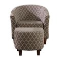 Nathaniel Home Nathaniel Home 92009-16 Chain Patterend Tub Chair with Ottoman 92009-16